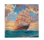 Preview: Craft Buddy CAK-TK022M 30 x 30 cm Crystal Art Kit Holzrahmen Corageous Voyage