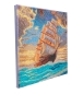 Preview: Craft Buddy CAK-TK022M 30 x 30 cm Crystal Art Kit Holzrahmen Corageous Voyage