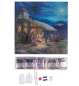 Preview: Craft Buddy CAK-TK021M 30 x 30 cm Crystal Art Kit Holzrahmen Nativity Scene