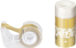 Preview: Deko Tape Mini Sterne jede Rolle 3 m x 12 mm goldfarben