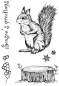 Preview: Creative Expressions Designer Boutique Clear Stamp Transparenter Stempel A6 Squirrel
