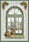 Preview: Reddy Cards Bastelset Weihnachtliche Fensterkarten