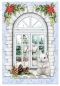 Preview: Reddy Cards Bastelset Weihnachtliche Fensterkarten