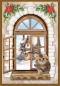 Preview: Reddy Cards Bastelset Weihnachtliche Fensterkarten