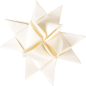 Preview: Heyda Faltstreifen für Fröbelsterne goldfarben auf natur / creme / braun