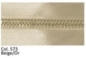 Preview: Glanz Reissverschluss 60 cm teilbar beige