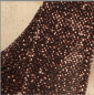 Preview: Glitter Schrägband 20 mm pro Meter rost