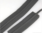 Preview: Gummiband mit Kordel 38 mm pro Meter anthrazit