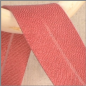 Preview: Irisierendes Schrägband 20 mm pro Meter rot