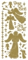 Preview: Stickerbogen 10 x 23 cm Angels / Peace on Earth gold