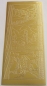 Preview: Stickerbogen 10 x 23 cm Landscape Square gold