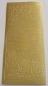 Preview: Stickerbogen 10 x 23 cm Fir Tree / Snowman gold
