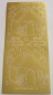 Preview: Stickerbogen 10 x 23 cm Gingerbread House gold