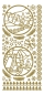 Preview: Stickerbogen 10 x 23 cm X-mas Landscapes gold