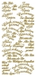Preview: Stickerbogen 10 x 23 cm Alles Liebe / Alles Gute gold