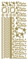 Preview: Stickerbogen 10 x 23 cm Frohe Festtage gold