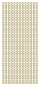 Preview: Stickerbogen 10 x 23 cm Double Stars gold