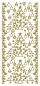 Preview: Stickerbogen 10 x 23 cm Christmas Tree gold