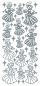 Preview: Stickerbogen 10 x 23 cm Angels silber