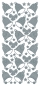 Preview: Stickerbogen 10 x 23 cm Bells silber