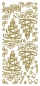 Preview: Stickerbogen 10 x 23 cm Christmas Fir Tree gold