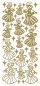 Preview: Stickerbogen 10 x 23 cm Angels gold