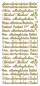 Preview: Stickerbogen 10 x 23 cm Allerherzlichstes Beileid gold