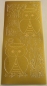 Preview: Stickerbogen 10 x 23 cm Owls gold