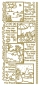 Preview: Stickerbogen 10 x 23 cm Season Scenes gold