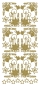 Preview: Stickerbogen 10 x 23 cm 3D X-mas Candle Corners gold