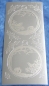 Preview: Stickerbogen 10 x 23 cm Etched Christmas Balls silber