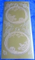 Preview: Stickerbogen 10 x 23 cm Etched Christmas Balls gold