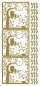 Preview: Stickerbogen 10 x 23 cm Tree gold