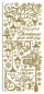 Preview: Stickerbogen 10 x 23 cm Christmas Lanterns gold