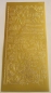 Preview: Stickerbogen 10 x 23 cm Christmas Lanterns gold