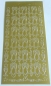 Preview: Stickerbogen 10 x 23 cm Sekt-Glas gold