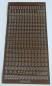Preview: Stickerbogen 10 x 23 cm Zahlen toffee