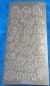 Preview: HobbyFun Konturensticker 10 x 23 cm Glücksbringer gold