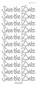 Preview: Stickerbogen 10 x 23 cm "Save the Date" toffee