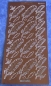 Preview: Stickerbogen 10 x 23 cm Federn toffee