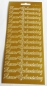 Preview: Stickerbogen 10 x 23 cm Konturensticker "Zum Geburtstag" gold