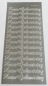 Preview: Stickerbogen 10 x 23 cm Konturensticker "Zum Geburtstag" silber