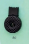 Preview: Union Knopf Kordelstopper 30 mm Durchl. 6mm schwarz