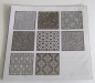 Preview: Set mit 8 selbstklebenden Flexischablonen in 15 x 15 cm