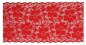 Preview: Elastische Spitze 10 cm breit pro Meter rot