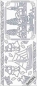 Preview: Stickerbogen 10 x 23 cm Weihnachtslandschaft gold
