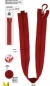 Preview: Magnetischer Reißverschluss 70 cm rot