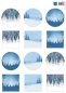 Preview: Marianne Design A4 Papier Sheet Winter Landscapes Mini's