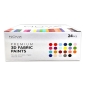 Preview: Trimcraft Nova 3D Fabric PaintsTextilfarbe 24 Stück zu je 20 ml