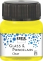 Preview: Kreul Glass & Porcelain Clear 20 ml Gelb
